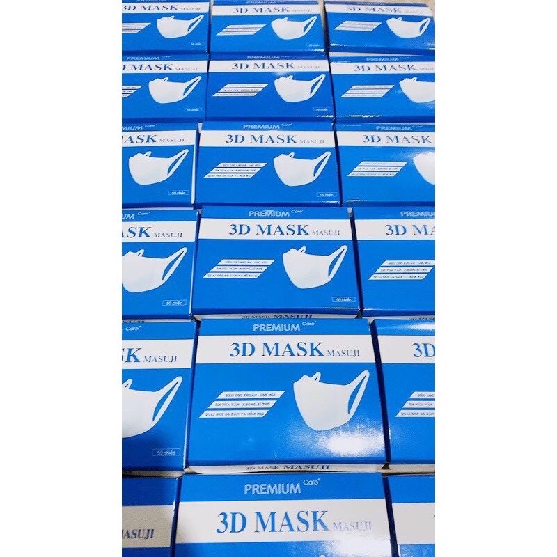 Một Thùng Khẩu Trang 3D Mask Masuji Chính Hãng (50 hộp)
