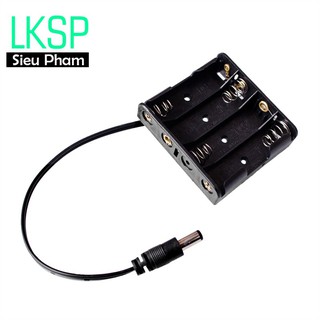 Đế 4 Pin AAA Nối Tiếp 6V Có Jack