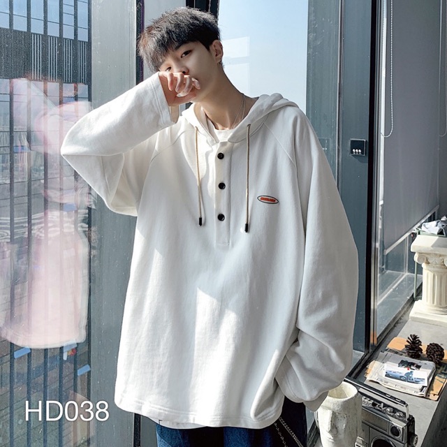 HD038 - ÁO HOODIE KIỂU NÚT POLO VN CLO UNISEX | WebRaoVat - webraovat.net.vn