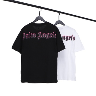 Áo Thun Tay Ngắn Dáng Rộng In Chữ Palm Angels Thời Trang Cho Cặp Đôi 811 #