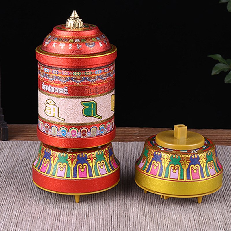 Kinh Luân Xoay Tây Tạng Có Nhạc Dùng Điện 21Cm