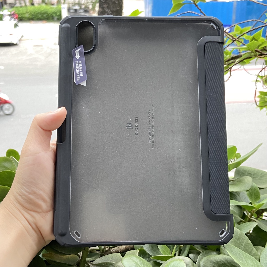 [Hỏa Tốc HCM] Bao da DUX DUCIS iPad Mini 6 (TOBY SERIES) - Mặt lưng trong, Có Khay Đựng Bút - Xanh lá