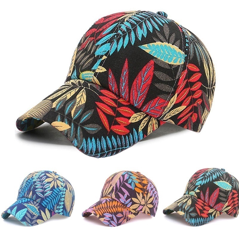 Mũ Lưỡi Trai In Hoa Lá 2020 Thời Trang Hip Hop