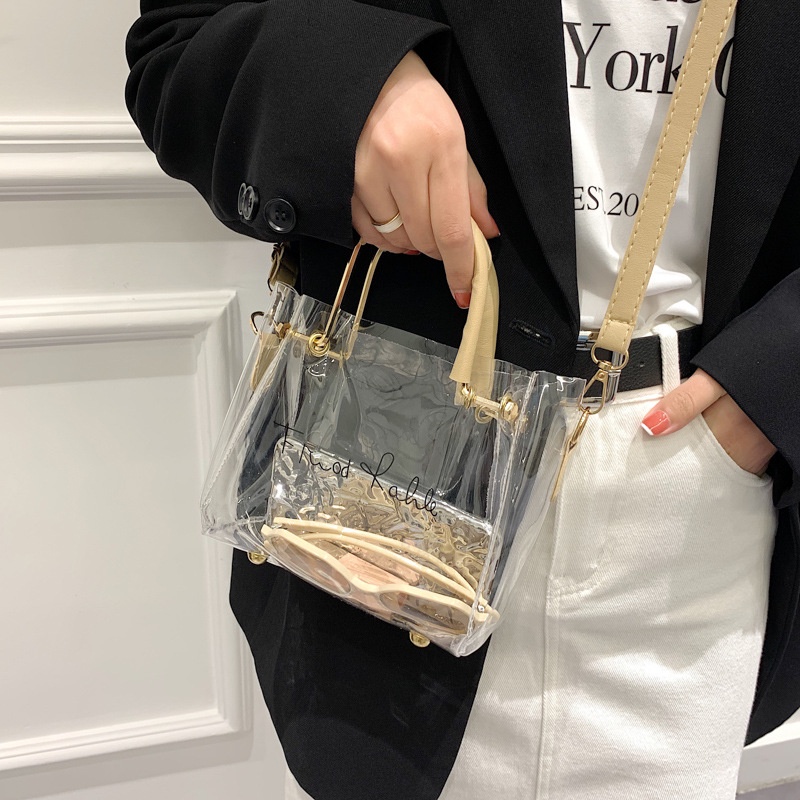 Túi Đeo Chéo Hình Vuông Nhỏ Trong Suốt Thời Trang Hàn Quốc Mùa Hè 2022
