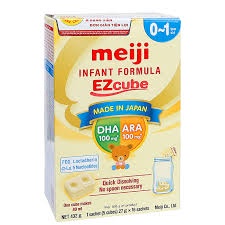Date 7/2023/Mẫu mới - Sữa Meiji thanh số 0 loại 432g -16 thanh.