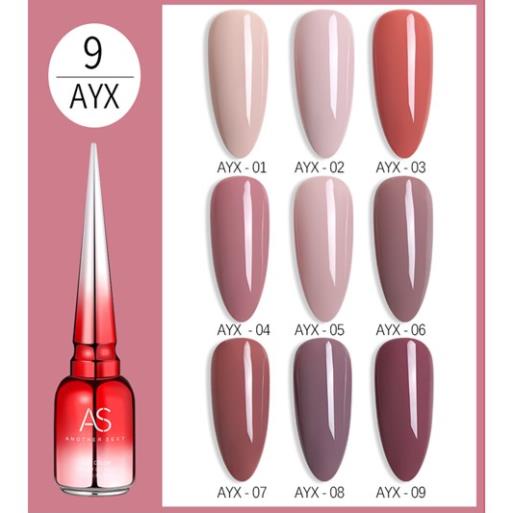 Sơn Gel AS vỏ đỏ Mã AYX ( Cam Kết Chính Hãng - làm khô sơn gel bằng máy hơ uvled )