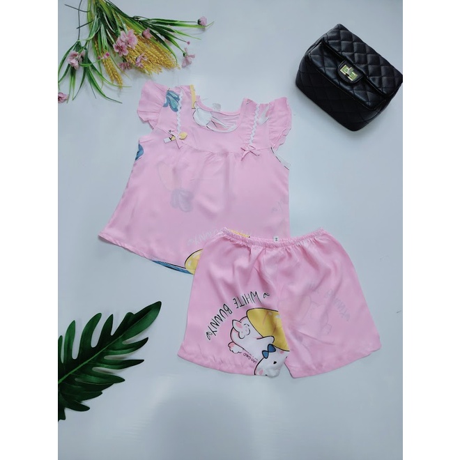 Bộ tole đùi mặc nhà xinh xắn cho bé gái