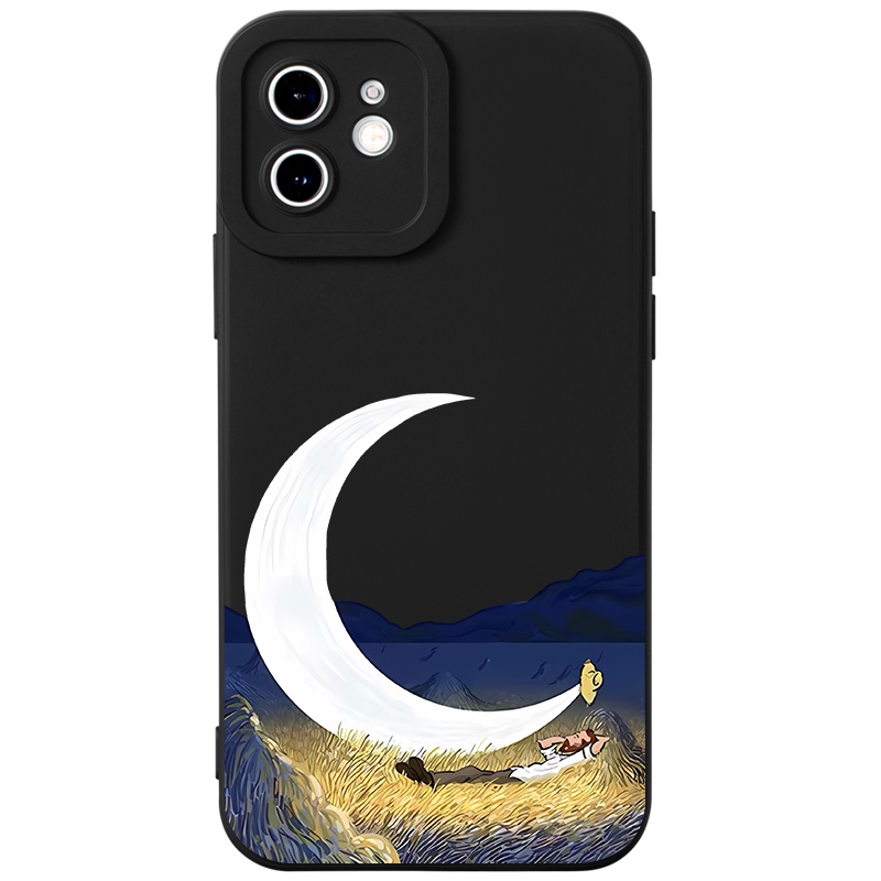 Ốp lưng JURSUE chống bẩn hình cặp đôi dễ thương đẹp cho iPhone 13 12 11 Pro Max SE 2020 X XR XS 8 7 ip 6S 6 Plus Y2075