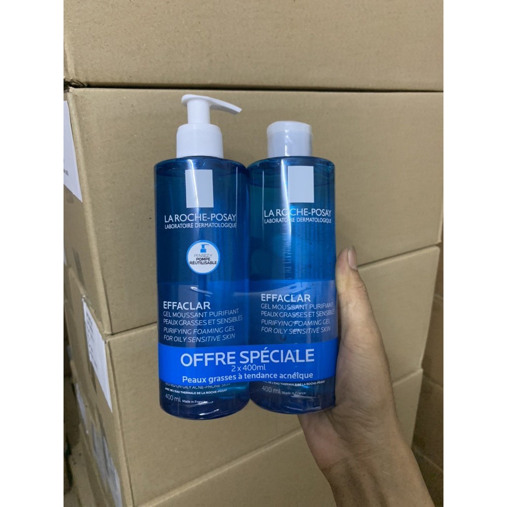 1 chai Sữa Rửa Mặt La Roche Posay Effaclar Pháp Cho Da Dầu, Mụn, Nhạy Cảm 400ml | BigBuy360 - bigbuy360.vn