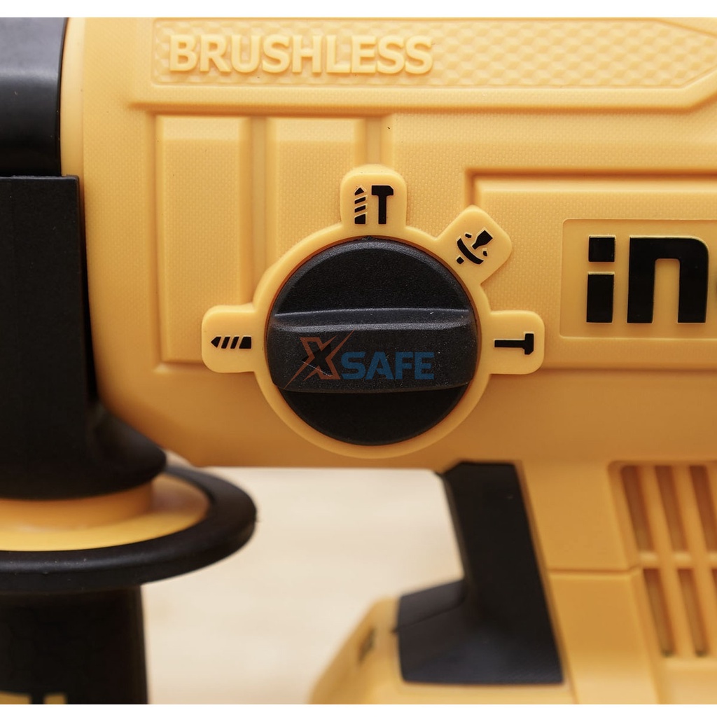 Máy khoan bê tông pin INGCO CRHLI2201 20V motor không chổi than, tích hợp đèn làm việc, chưa bao gồm pin sạc