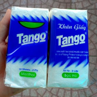 1 gói khăn giấy khô Tango hương bạc hà