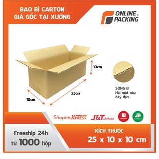 25x10x10 Combo 100 hộp carton