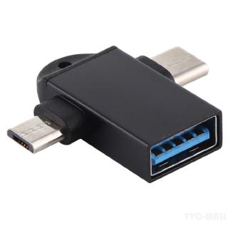 Đầu Chuyển Đổi Usb 3.0 Sang Type-C + Micro Usb Đa Năng