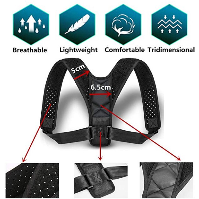 Đai chống gù lưng POSTURE CORRECTOR đóng hộp cao cấp