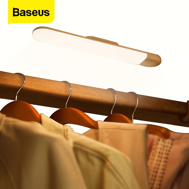Đèn LED Baseus PIR cảm biến chuyển động ban đêm trang trí cho tủ quần áo/nhà bếp/phòng ngủ