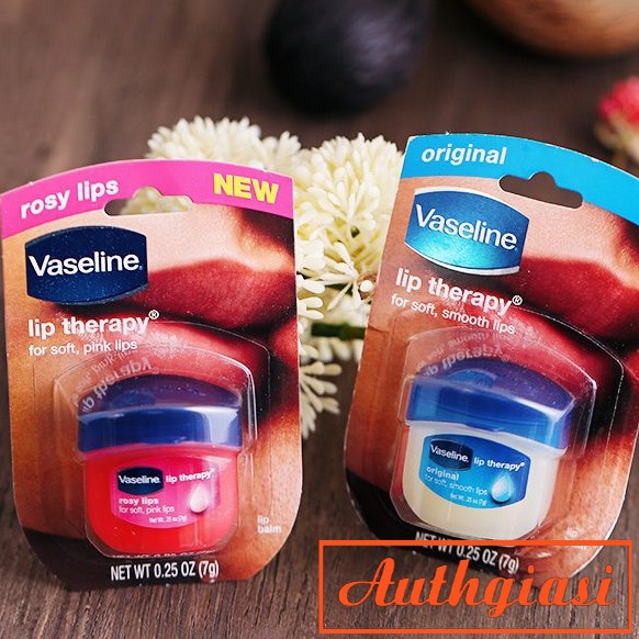 Dưỡng môi Vaseline mềm mịn chống khô nứt và thâm môi dạng hũ và thỏi | Thế Giới Skin Care