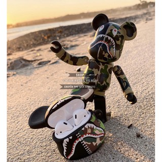 Combo Ốp Iphone + Ốp Airpods BAPE x BearBrick 3D