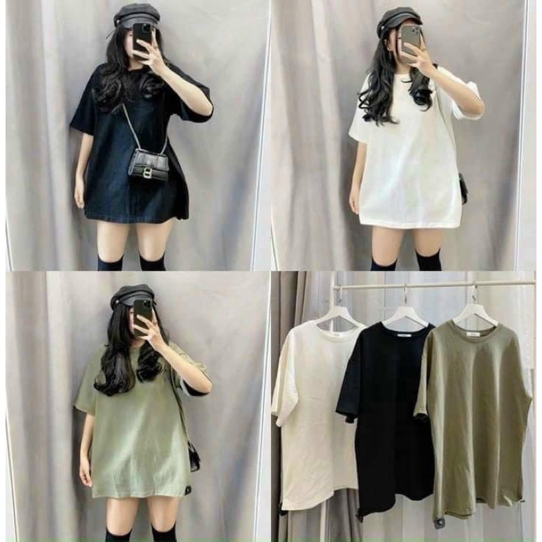 ÁO PHÔNG TRƠN BASIC RỘNG DÁNG THỤNG NAM- NỮ