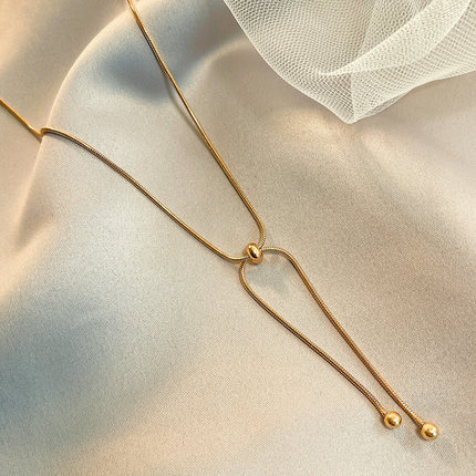 Vòng cổ Thép Titan Mạ Vàng 18k Mặt Thánh Giá Điều Chỉnh Được Mới