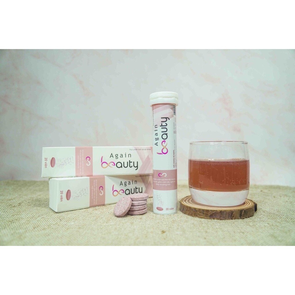 again beauty viên sủi collagen  Chính Hãng