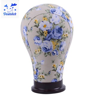 Đầu ma nơ canh bọc vải canvas dùng trang trí tóc giả độc đáo