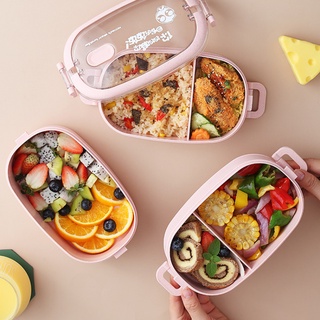 Hộp cơm giữ nhiệt, thực phẩm văn phòng lúa mạch NATAHI FS1 2 tầng Inox, chống gỉ, sang trọng