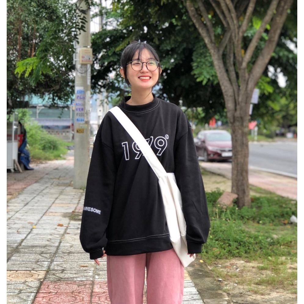 Áo Sweater Unisex in 1979, Áo Sweater Nỉ Dày Dặn Form Rộng Anne Boutique Mã 487