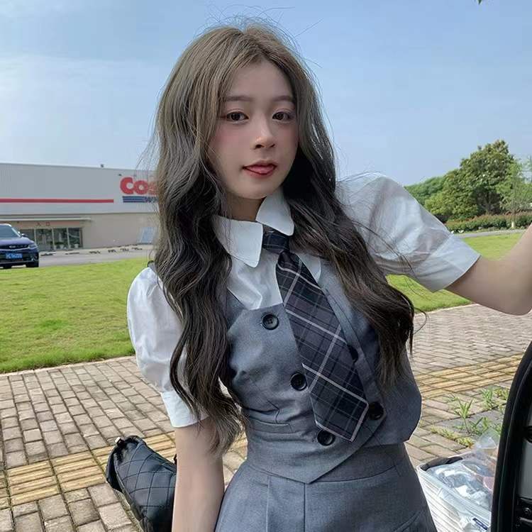 Ao babydoll áo croptop Áo Sơ Mi Tay Phồng Ngắn Thời Trang Dành Cho Nữ