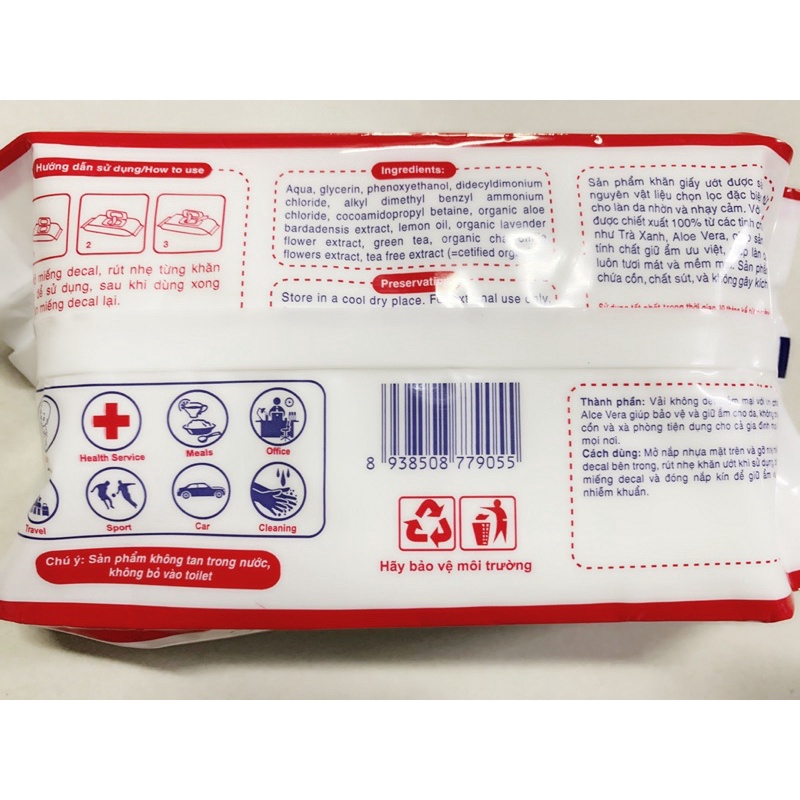 Khăn Giấy Ướt BABY WIPE ( Đại Nam ) Hộp 100 Tờ Sản Phẩm Chính Hãng Tiện Cho Mẹ Tốt Cho Bé