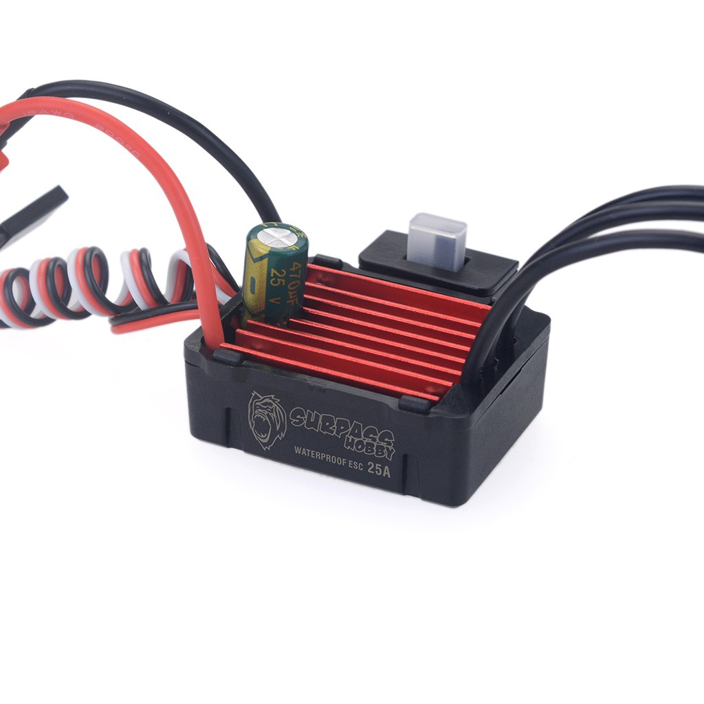 Bộ Điều Khiển Tốc Độ Không Chổi Than ESC 25A 35A 45A 60A 80A 120A 150A Cho Xe Hơi Điều Khiển Từ Xa 1 / 8 1 / 10 1 / 12 1 /