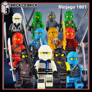 1801 - Combo 12 nhân vật Ninja the phantom - Đồ chơi lắp ráp Minifigure - Mô hình Ninja The ICE EMPEROR
