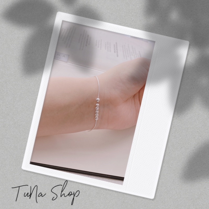 Lắc tay bi Bạc, Vòng tay bạc nữ bi trơn cao cấp TUNASILVER 𝐂𝐚𝐦 𝐤𝐞̂́𝐭 𝐜𝐡𝐮𝐚̂̉𝐧 𝐁𝐚̣𝐜 _ 𝐓𝐔𝐍𝐀𝐒𝐇𝐎𝐏 Trang sức Bạc