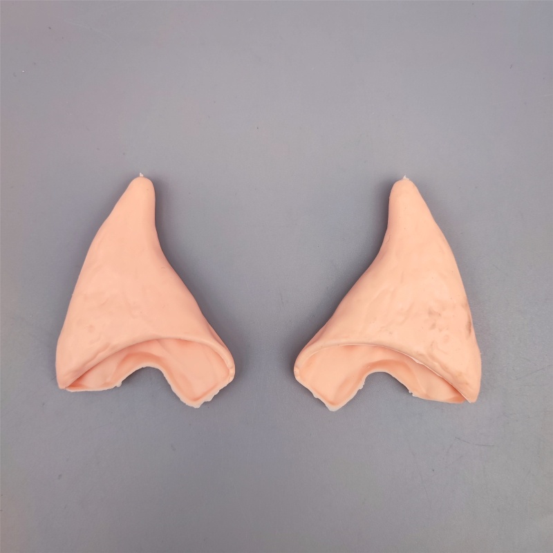 Bộ 3 Đôi Tai Giả Bằng Latex Mềm Mại Phong Cách Halloween Thời Trang