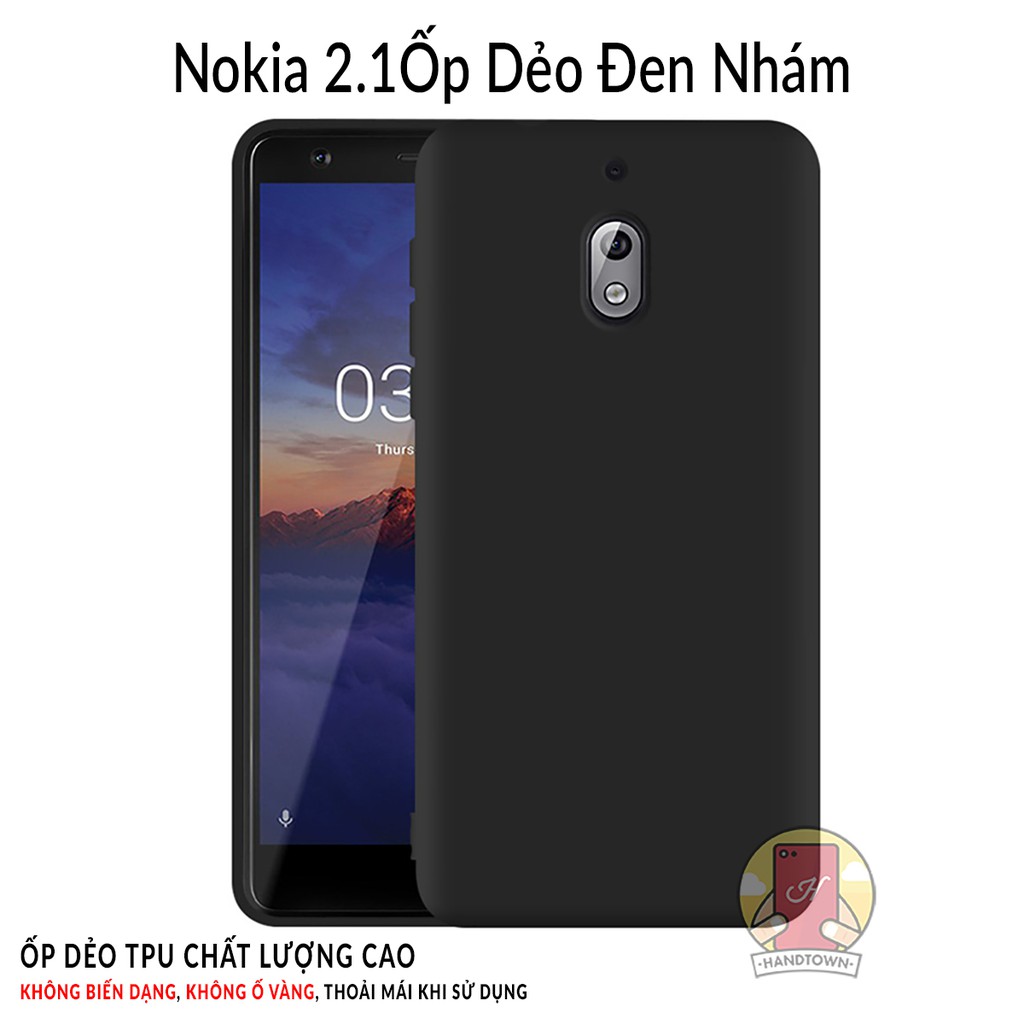 Ốp lưng Nokia 2.1 silicone cao cấp dẻo nhám chống trầy
