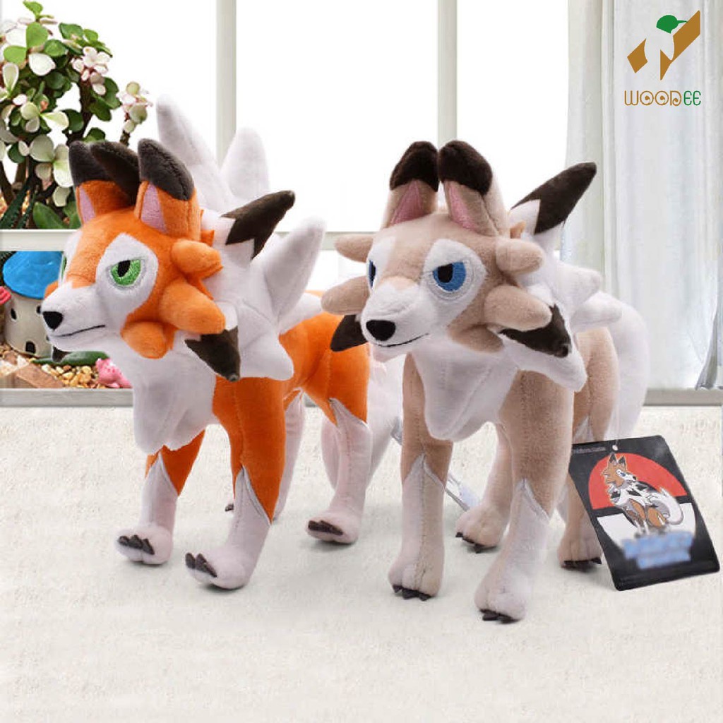 Gấu bông pokemon sói Lycanroc 25cm hàng Nhật