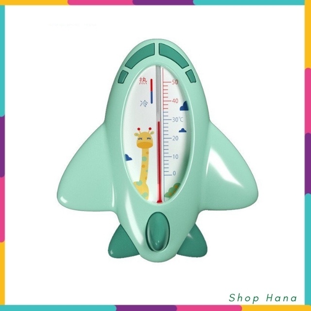 Nhiệt kế đo nước tắm cho bé, nhiệt kế hàng cao cấp nội địa trung hình máy bay dễ thương cho bé HNH022