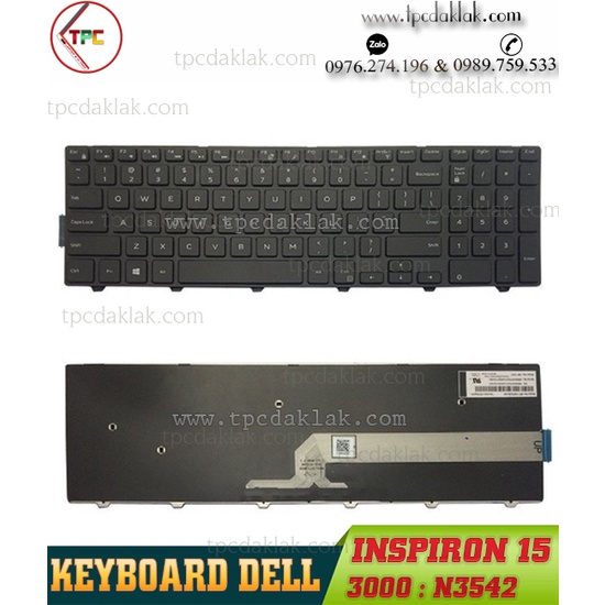 Bàn Phím Laptop Dell Inspiron 15 5000 Series 5542, 5543, 5545, 5547, 5548, 5552, 5557, 5558, 5559