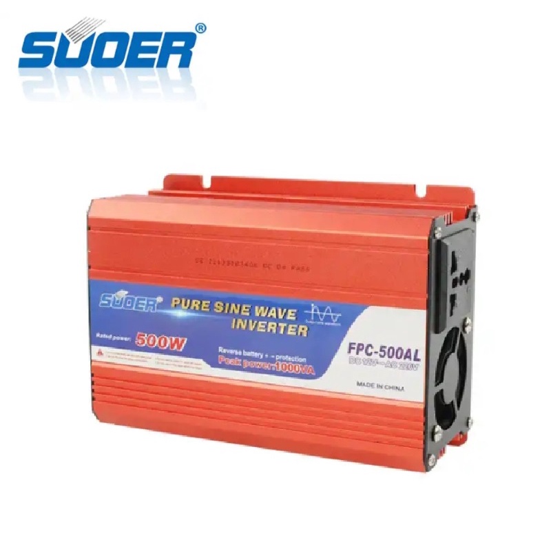 Bộ đổi điện inverter Suoer 12v-24v sang 220v sine chuẩn 300w và 500w FPC-300AL FPC-500AL FPC-500BL