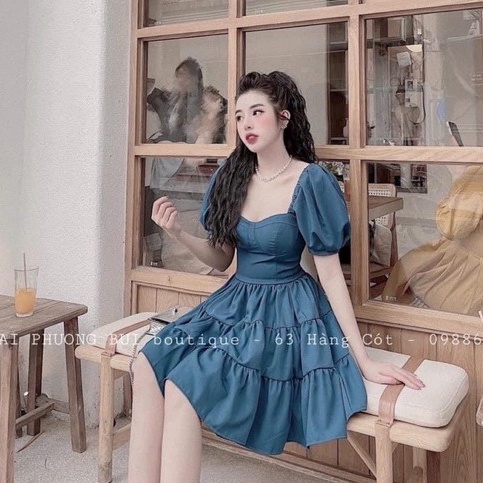 Váy bbdoll thiết kế tay bồng cúp ngực hàng đẹp chất mềm✌️3 màu ảnh thật