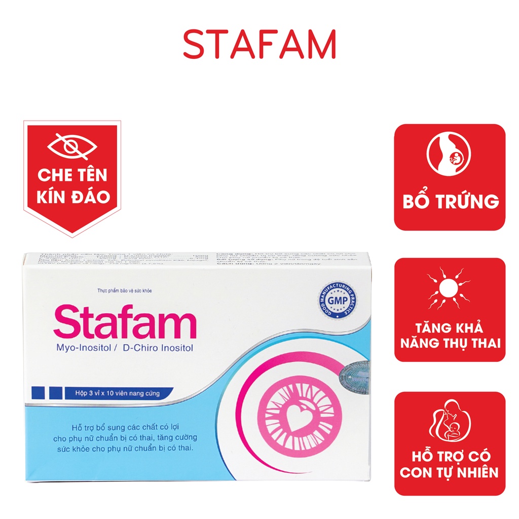 TĂNG NHANH KHẢ NĂNG THỤ THAI, GIẢM VÔ SINH HIẾM MUỘN, STAFAM, pregnacare BLACKMORES OVAQ1 , Phượng mẫu đan