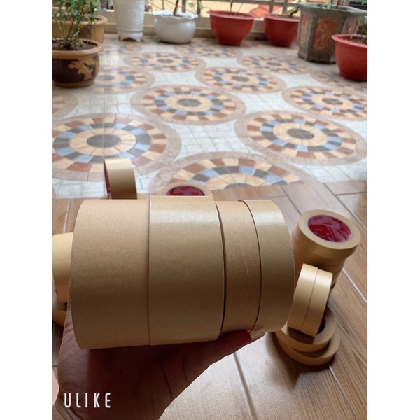 [Rẻ Vô Địch] băng dính giấy da bò karaft khổ 5cm vs 2,5cm x 40m