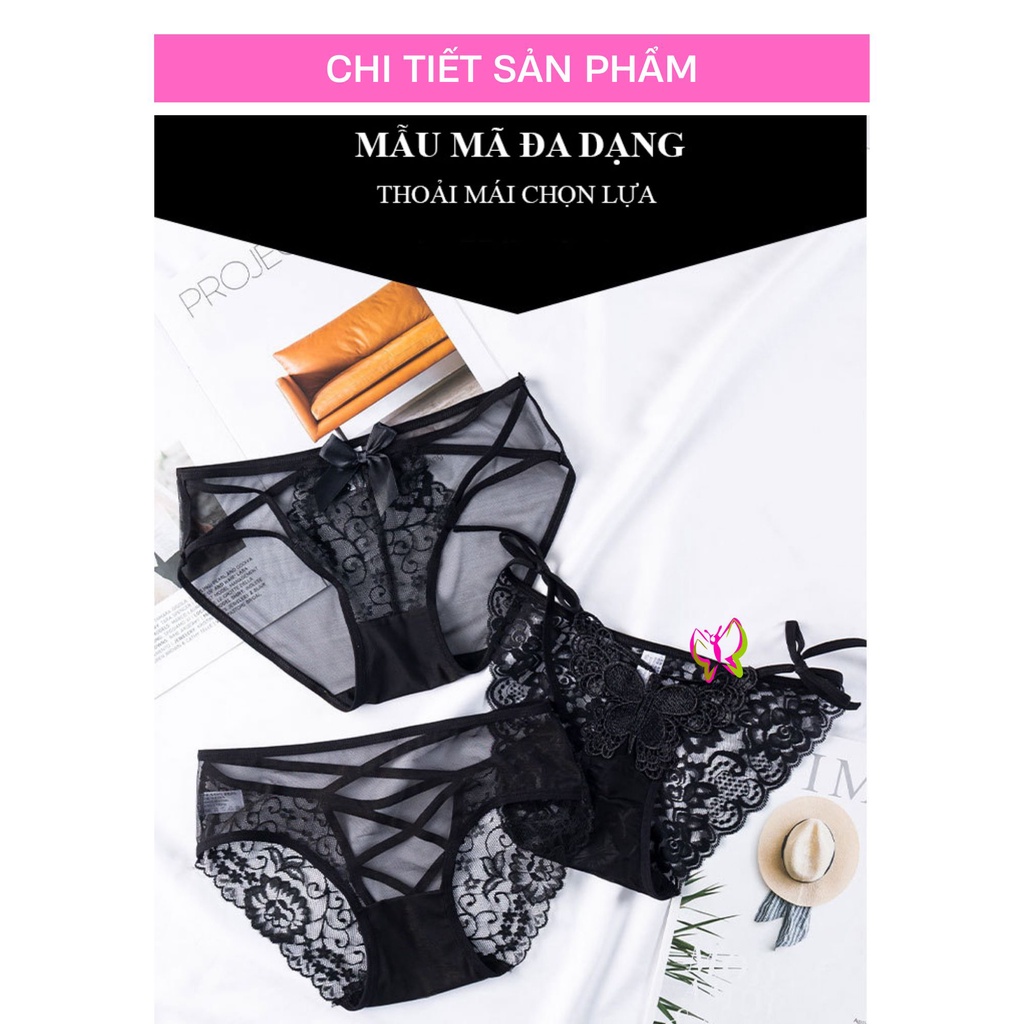 Quần lót nữ sexy ren dây kiểu trẻ trung, thoải mái, thoát mát  Anna Shop