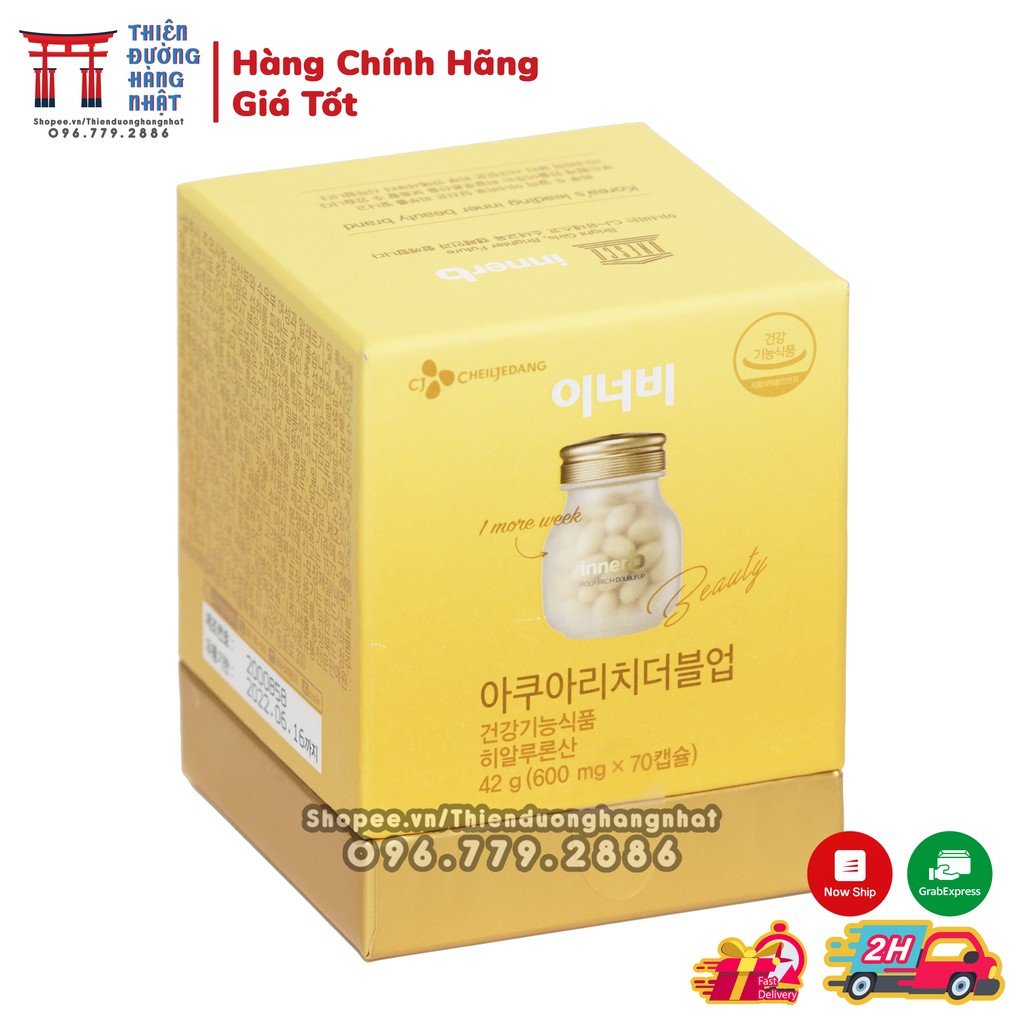 Viên uống cấp nước và collagen cho da Innerb Aqua Rich Hàn Quốc hộp 70Viên | WebRaoVat - webraovat.net.vn