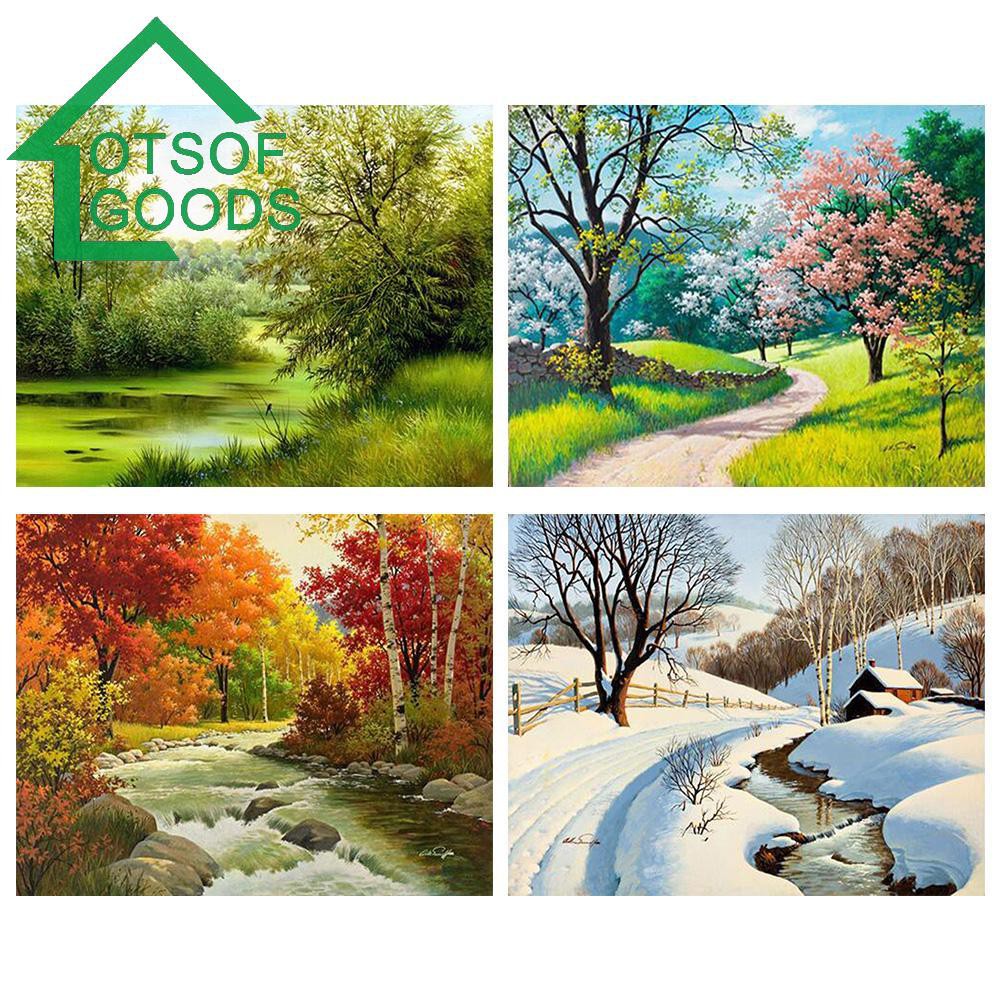 Tranh đính đá 5D tự làm hình phong cảnh độc đáo | BigBuy360 - bigbuy360.vn