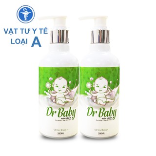 Combo 2 Nước Tắm Thảo Dược Cho Bé Dr Baby Trị Rôm Sảy, Mẩn Ngứa, Hăm Tã
