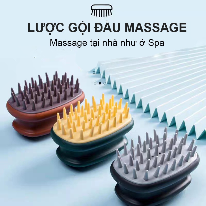 LƯỢC TRÒN GỘI ĐẦU MASSAGE SILICON, LÀM SẠCH SÂU DA ĐẦU, CHỐNG GÀU, MASSAGE NHẸ NHÀNG CHO CẢ NAM VÀ NỮ