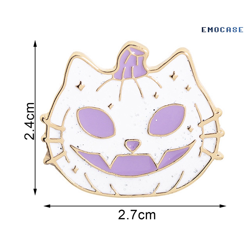 Ghim Cài Áo Hình Bí Ngô Hoạt Hình Bằng Hợp Kim Chống Trầy Xước
