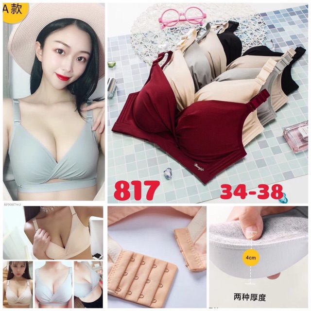 Áo lót ko gọng mút dày nâng nguc