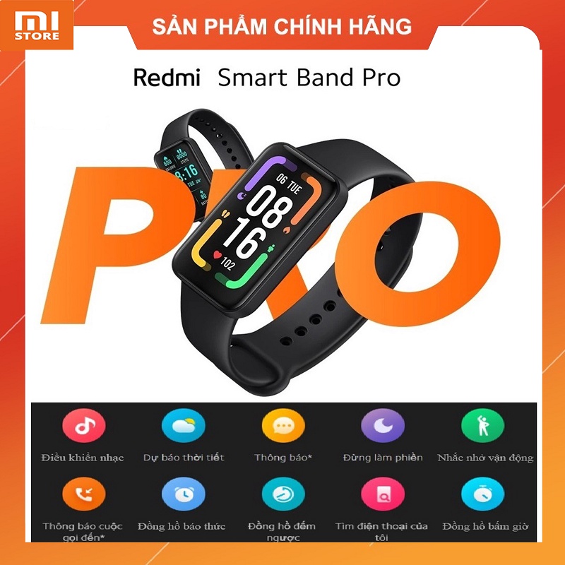 Vòng đeo tay thông minh Xiaomi Redmi Smart Band Pro BHR5501GL M2101B1 - Bản quốc tế bảo hành 12 tháng