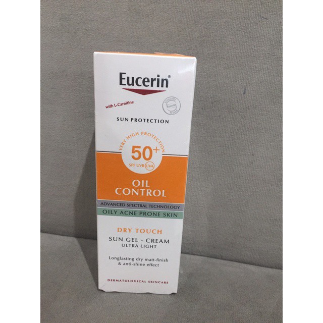 [HÀNG CÔNG TY] Kem chống nắng cho da nhờn mụn Eucerin Sun Gel-Cream Dry Touch Oil Control SPF50+ 50ml